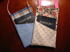 His and Hers passport pockets