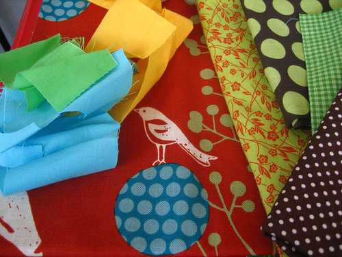 Fabric for a doll quilt